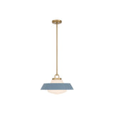 Xander Pendant 16" Vibrant Gold Blue & White