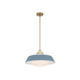 Xander Pendant 20" Vibrant Gold Blue & White