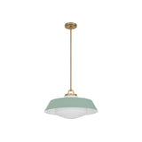 Xander Pendant 20" Vibrant Gold Green & White