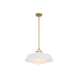 Xander Pendant 20" Vibrant Gold White