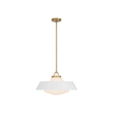 Xander Pendant 20" Vibrant Gold White