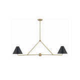 Xavier 54" Linear Chandelier 54'' Vibrant Gold