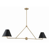 Xavier 54" Linear Chandelier 54'' Vibrant Gold