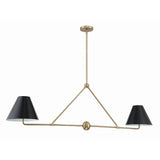 Xavier 54" Linear Chandelier 54'' Vibrant Gold