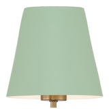 Xavier 5-Light Chandelier 31.75'' Vibrant Gold Green & White