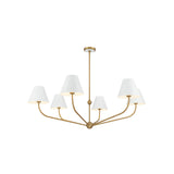 Xavier Chandelier 48" Vibrant Gold White