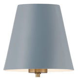 Xavier Linear Chandelier 46" Vibrant Gold Blue & White