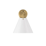 Xavier Sconce 10'' Vibrant Gold White