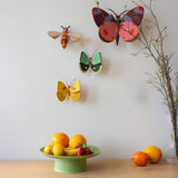 Yellow Butterfly Wall Art, styled in an interior