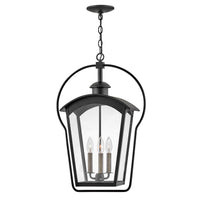 Yale Large Hanging Lantern - Black - by Hinkley