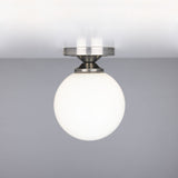 Yaounde Globe Ceiling Light Antique_Silver