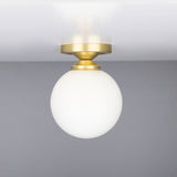 Yaounde Globe Ceiling Light Satin_Brass