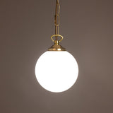 Yaounde Globe Pendant - Polished Brass