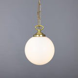 Yaounde Globe Pendant - Polished Brass