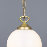 Yaounde Globe Pendant - Satin Brass