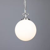 Yaounde Globe Pendant - Satin Chrome