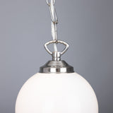 Yaounde Globe Pendant - Satin Chrome