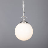Yaounde Globe Pendant - Satin Chrome