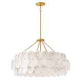 Yara Eight Light Chandelier - Piastra Gold