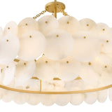 Yara Eight Light Chandelier - Piastra Gold