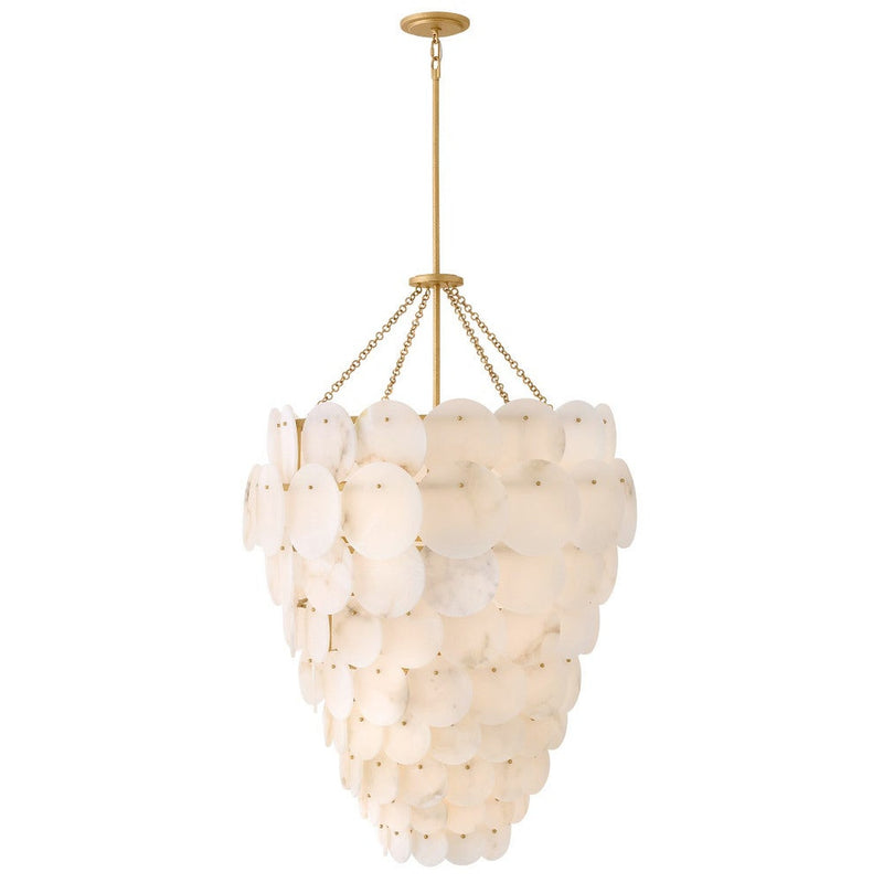 Yara Fifteen Light Chandelier - Piastra Gold