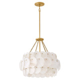 Yara Six Light Chandelier - Piastra Gold