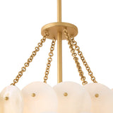 Yara Six Light Chandelier - Piastra Gold
