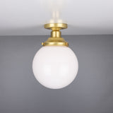 Yerevan Globe Ceiling Light - Satin Brass