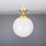 Yerevan Globe Ceiling Light - Satin Brass
