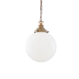 Yerevan Globe Pendant - Antique Brass