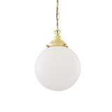 Yerevan Globe Pendant - Polished Brass