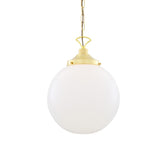 Yerevan Globe Pendant - Polished Brass