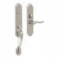 Yorkville Entry Grip Set in Satin Nickel by Colombo Design