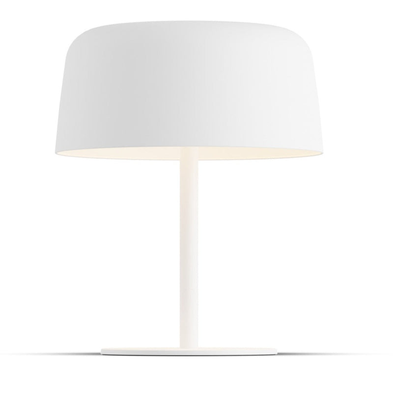 Yurei Table Lamp with Metal Shade By Koncept, Finish: Matte White