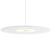 Yurei Pendant Light with Acoustic Shade By Koncept, Finish: Light Marble
