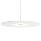 Yurei Pendant Light with Acoustic Shade By Koncept, Finish: Light Marble