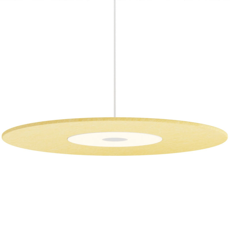 Yurei Pendant Light with Acoustic Shade By Koncept, Finish: Mustard