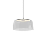 Yurei Pendant Light with Acrylic Shade By Koncept, Finish: Matte Black, Color: Clear
