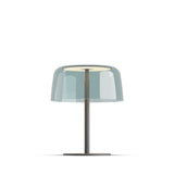 Yurei Table Lamp with Acrylic Shade By Koncept, Finish: Matte Black, Color: Blue TransTranslucent