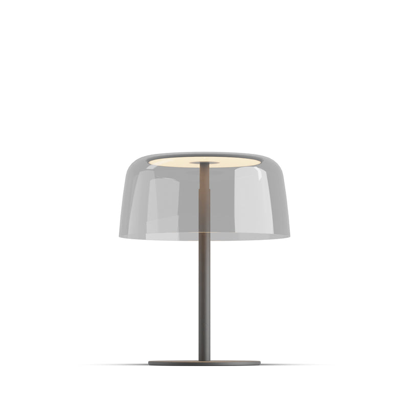 Yurei Table Lamp with Acrylic Shade By Koncept, Finish: Matte Black, Color: Clear