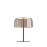 Yurei Table Lamp with Acrylic Shade By Koncept, Finish: Matte Black, Color: Tea Brown TransTranslucent