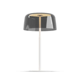 Yurei Table Lamp with Acrylic Shade By Koncept, Finish: Matte White, Color: Dark Grey TransTranslucent