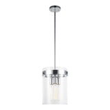 Zale Pendant 11 Inch Chrome