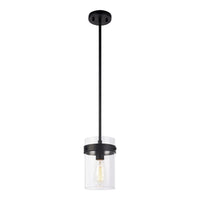 Zale Pendant 7 Inch Black