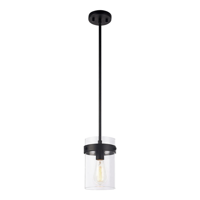 Zale Pendant 7 Inch Black