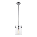Zale Pendant 7 Inch Chrome