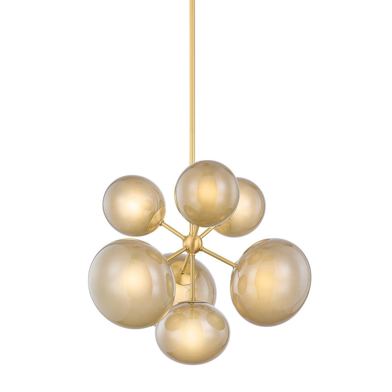Zaley Chandelier - Aged Brass