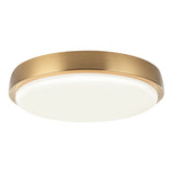 Zane Flush Mount 12 Inch Aged Gold Brass