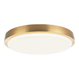 Zane Flush Mount 15.63 Inch Aged Gold Brass