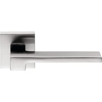 Zelda Door Lever in Satin Chrome by Colombo Design